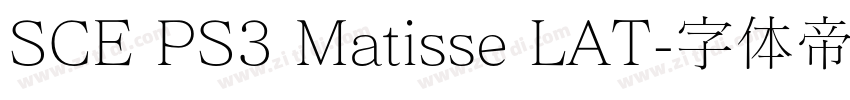 SCE PS3 Matisse LAT字体转换